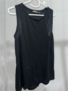 Athleta Womens Black Round Neck Activewear Pullover Tank Top Size Medium